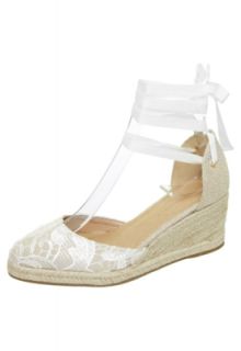 Espadrille Andarella Andarella Juta e Renda Branco   Compre Agora 