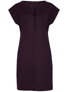 Buy Ted Baker Fold Detail Sleeved Dress, Deep Purple online at 