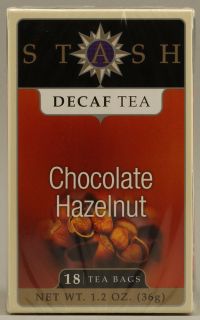Stash Decaffeinated Tea Chocolate Hazelnut    18 Tea Bags   Vitacost 