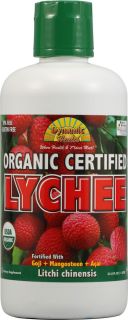 Dynamic Health Organic Certified Lychee    33.8 fl oz   Vitacost 