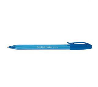 Paper Mate InkJoy 100 Stick Advanced Ink Pens, 12 Blue Ink Pens