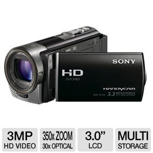 Sony HDR CX160 HDRCX160 Flash Memory Camcorder   CMOS Sensor, 30x 