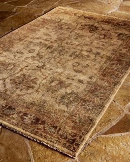 Latte Rust Oushak Rug   The Horchow Collection