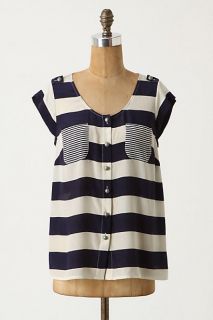 Amplified Stripes Blouse   Anthropologie