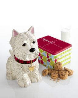 Westie Cookie Jar & NM Chocolate Chip Cookies   The Horchow 
