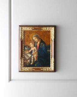 Madonna & Child with Book Painting   The Horchow Collection