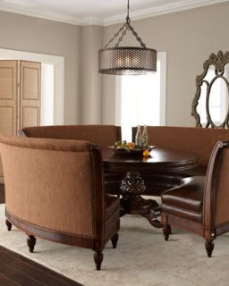 Massoud Marie Dining Table & Hudson Banquette   The Horchow 