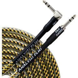 Analysis Plus Yellow Oval Instrument Cable   Straight to Angled 10 