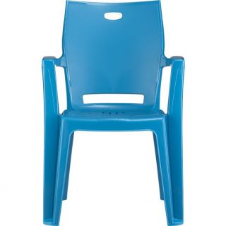 Backyard Turquoise Stacking Chair in Outdoor Seating  Crate and 
