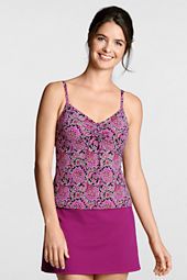 Womens Beach Living Paisley Scoop Tankini Top