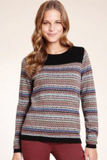 Abstract Striped Gauge Jumper with Angora   Marks & Spencer 