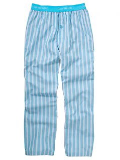 Buy Calvin Klein Woven Striped Lounge Pants, Cyan online at JohnLewis 