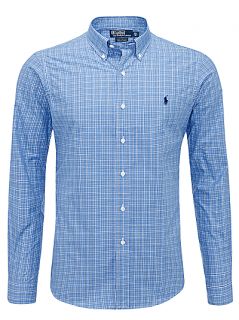 Buy Polo Ralph Lauren Custom Fit Check Shirt, Blue/White online at 