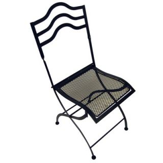 Pangaea Folding Chair Squiggle Top in Black (Set of 2)   BT L034CH K