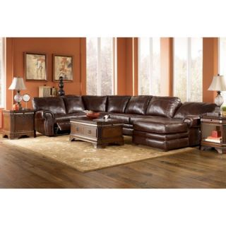 Signature Design by Ashley Nixon 5 Piece Leather Match Power Reclining 