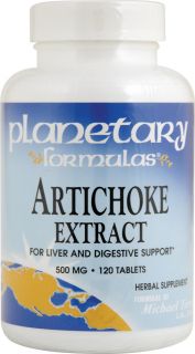Planetary Herbals Artichoke Extract    500 mg   120 Tablets   Vitacost 