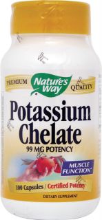 Natures Way Potassium Chelate    100 Capsules   Vitacost 