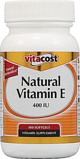 Vitacost Natural Vitamin E    400 IU   100 Softgels   Vitacost 