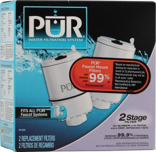 Pur Water Filtration System White 2 Stage Filter Replacement    2 