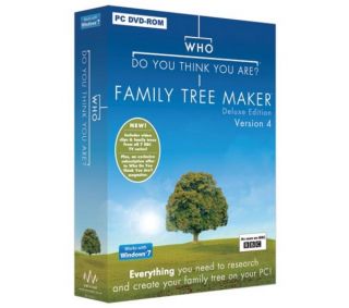 AVANQUEST Who Do You Think You Are Family Tree Maker Deluxe Version 4 