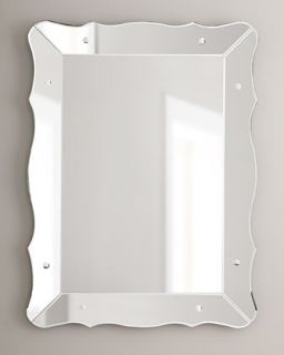Mirror Framed Scalloped Mirror   The Horchow Collection