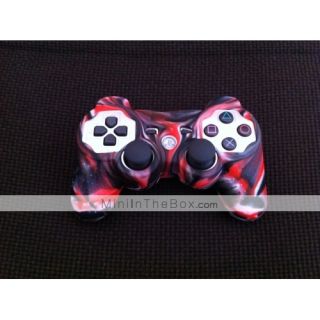 Protective Dual Color Silicone Case for PS3 Controller (Red and Black)