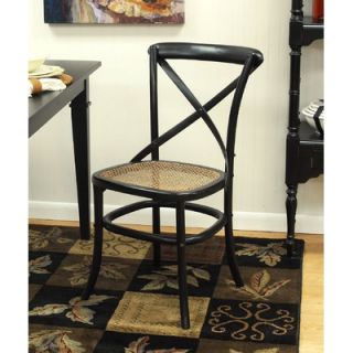 Carolina Cottage Toulon Chair in Distressed Antique Black (Set of 2 
