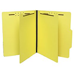 Gussco 35percent Recycled Top Tab Multi Folders Letter Size Yellow by 