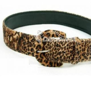 Wholesale Women Leopard Print Buckle Waist Belt   