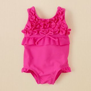 newborn   girls   ruffle swimsuit  Childrens Clothing  Kids Clothes 