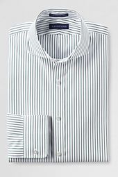 Mens Tailored Fit Pattern No Iron Pinpoint Cutaway Collar Dress Shirt