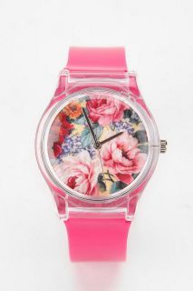 May 28th Glossy Floral Watch   Urban Outfitters