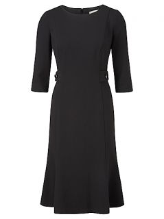 Buy Viyella Petite Ponte Flared Dress, Black online at JohnLewis 