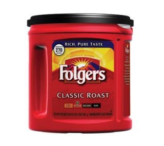 Folgers Coffee, Classic Roast Regular, Ground, 33.9 oz., Can