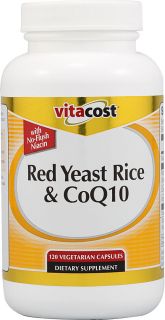 Vitacost Red Yeast Rice & CoQ10 with No Flush Niacin    120 Vegetarian 