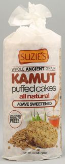 Suzies Kamut® Puffed Cakes Agave Sweetened    4.5 oz   Vitacost 