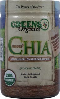 Greens Plus Organic Omega 3 Chia Seeds    1 lb   Vitacost 