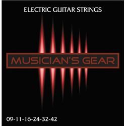 Musicians Gear Electric 9 Nickel Plated Steel Guitar Strings (HQ 