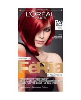 LOreal Feria Pure Scarlet Power Hair Dye P67   Boots