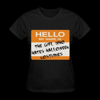 Halloween Tag (Girl) Womens T Shirts