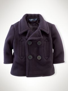 Wool Pea Coat   Infant Boys Outerwear & Jackets   RalphLauren
