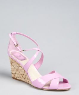 Purple Designer Wedges Espadrilles   