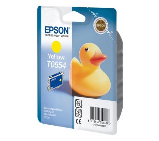 Buy EPSON Duck T0554 Yellow Inkjet Cartridge  Free Delivery  Currys
