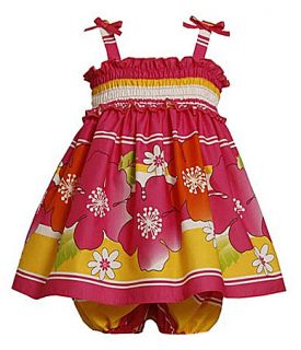 Bonnie Baby Newborn Stripes/Flowers Smocked Dress  Dillards 