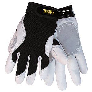 JOHN TILLMAN CO Mechanics Gloves,Black/Pearl,L,PR   5UPD1    