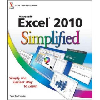 Microsoft Excel 2010 Simplified by Paul McFedries (9780470577639)  BJ 