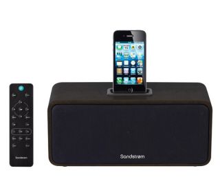 Buy SANDSTROM SPH1512 iPod & iPhone Speaker Dock   Dark Wood  Free 