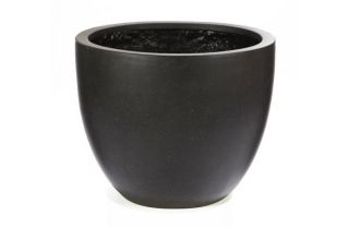 Poly Terrazzo Bowl Planter   Black   65cm from Homebase.co.uk 