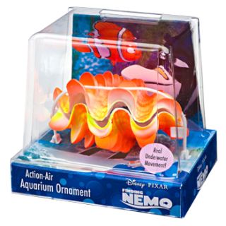 Penn Plax Finding Nemo Tropical Clam Action Air Aerating Ornament at 