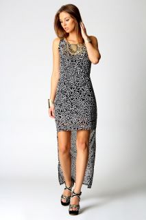  Sale  Dresses  Callie Metallic Trim Geo Print Mixi 